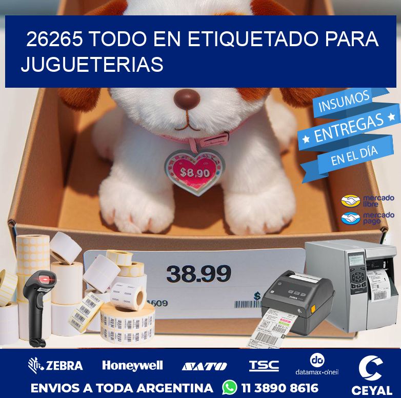 26265 TODO EN ETIQUETADO PARA JUGUETERIAS