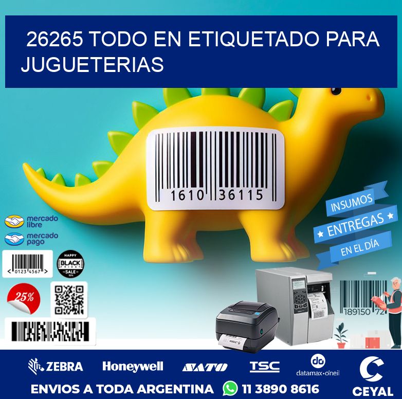 26265 TODO EN ETIQUETADO PARA JUGUETERIAS
