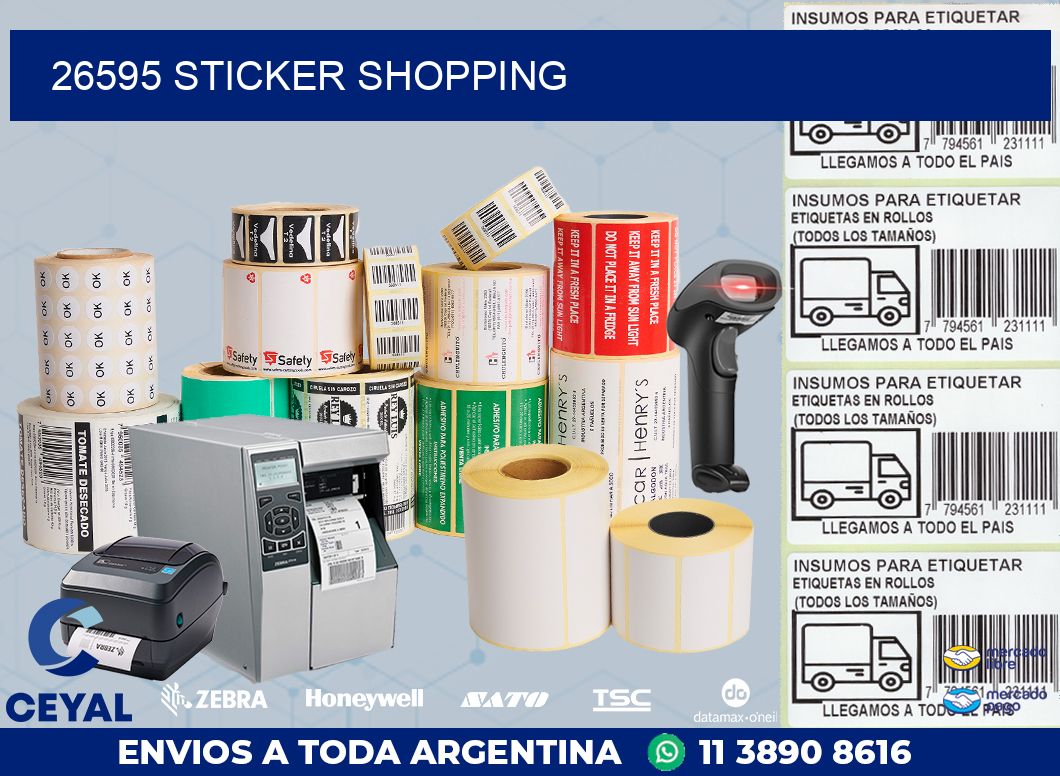 26595 STICKER SHOPPING