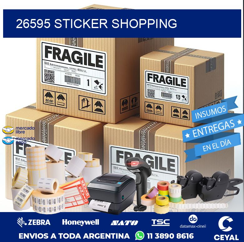 26595 STICKER SHOPPING