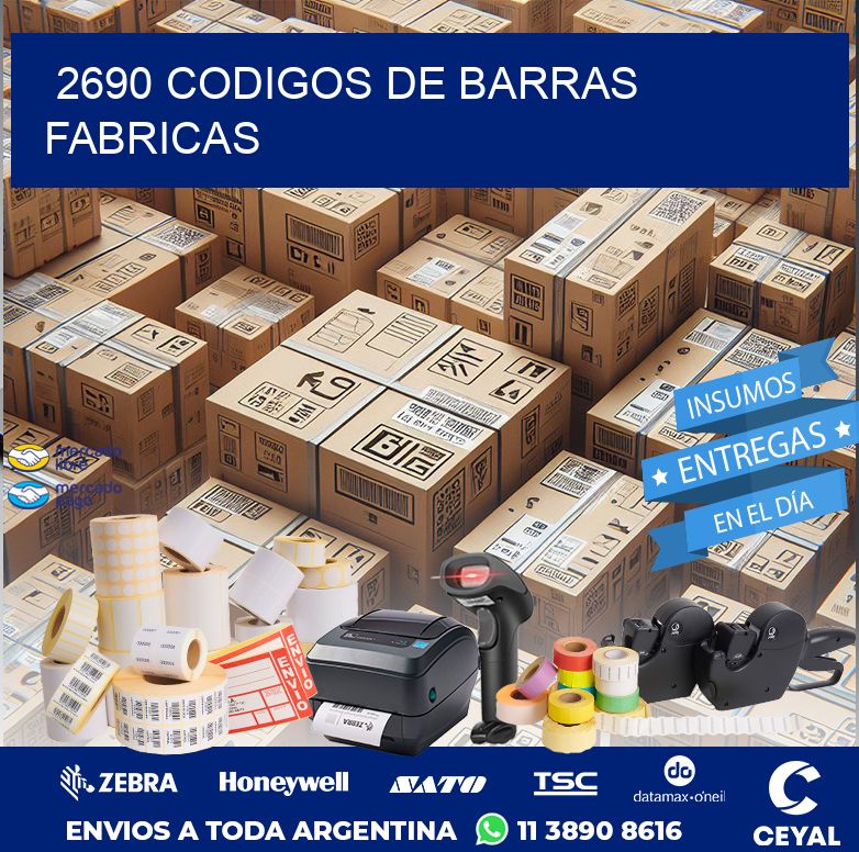 2690 CODIGOS DE BARRAS FABRICAS
