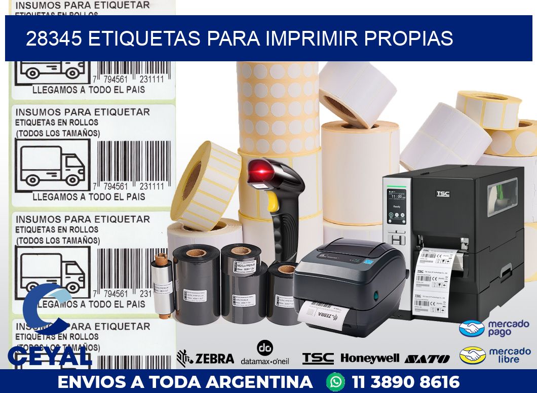 28345 ETIQUETAS PARA IMPRIMIR PROPIAS