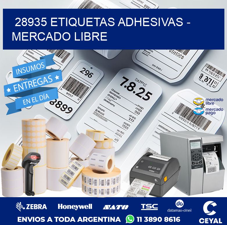 28935 ETIQUETAS ADHESIVAS - MERCADO LIBRE
