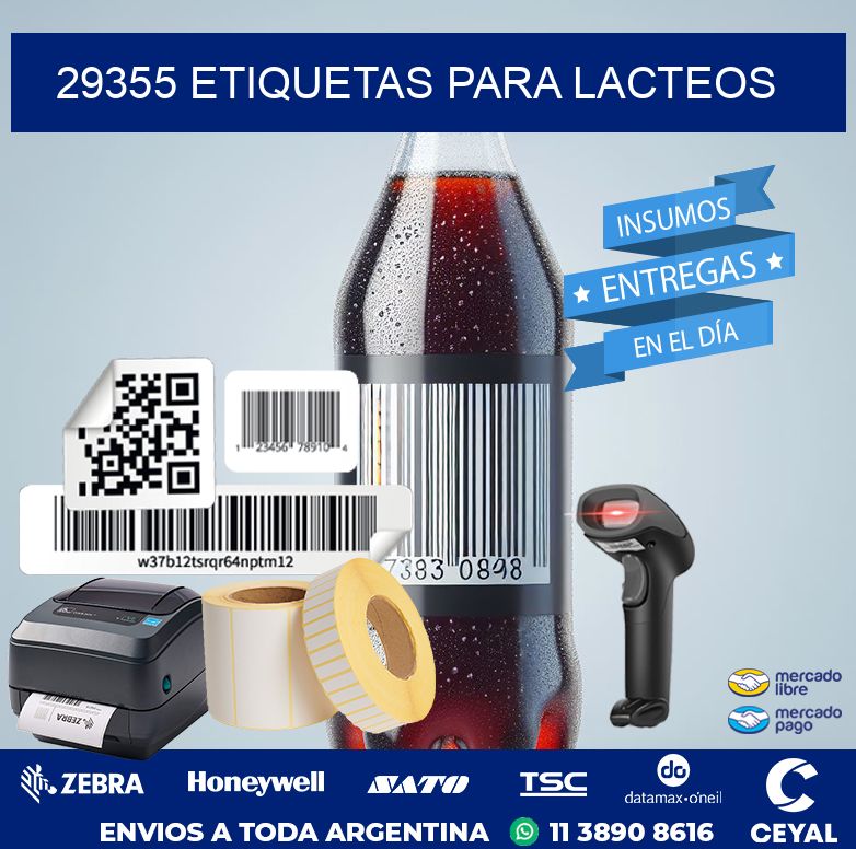 29355 ETIQUETAS PARA LACTEOS