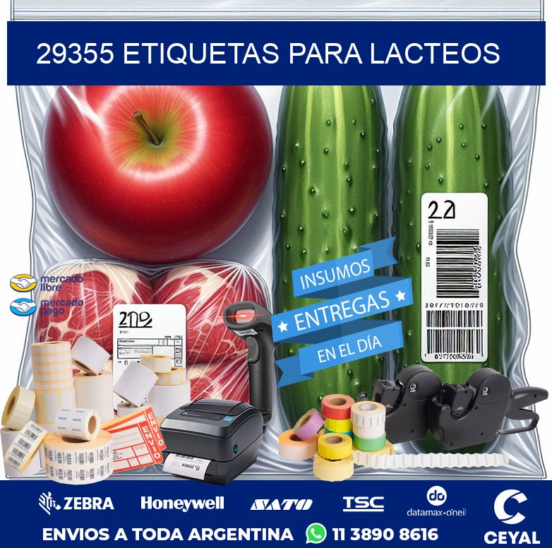 29355 ETIQUETAS PARA LACTEOS