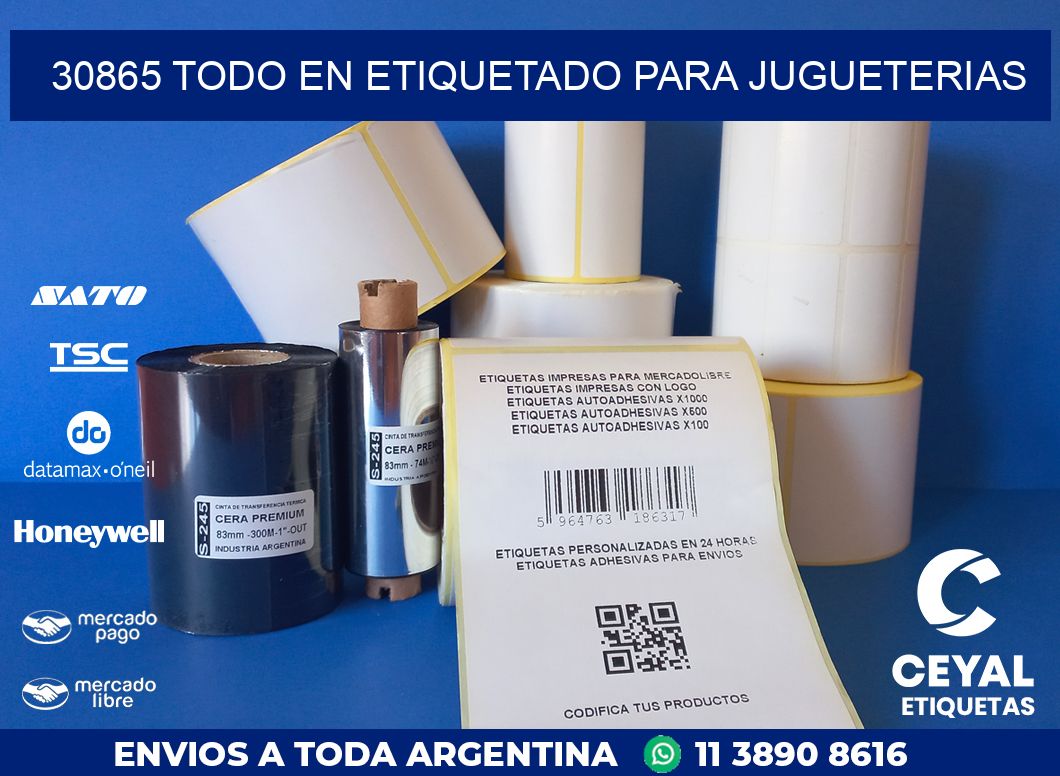 30865 TODO EN ETIQUETADO PARA JUGUETERIAS
