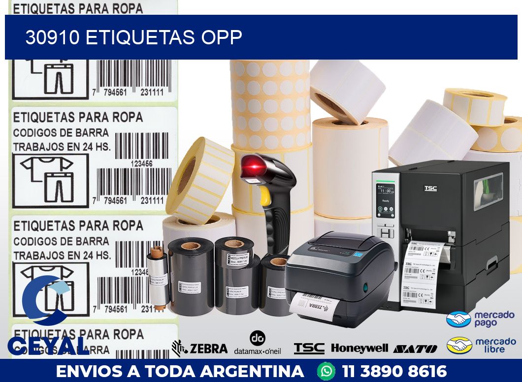 30910 ETIQUETAS OPP