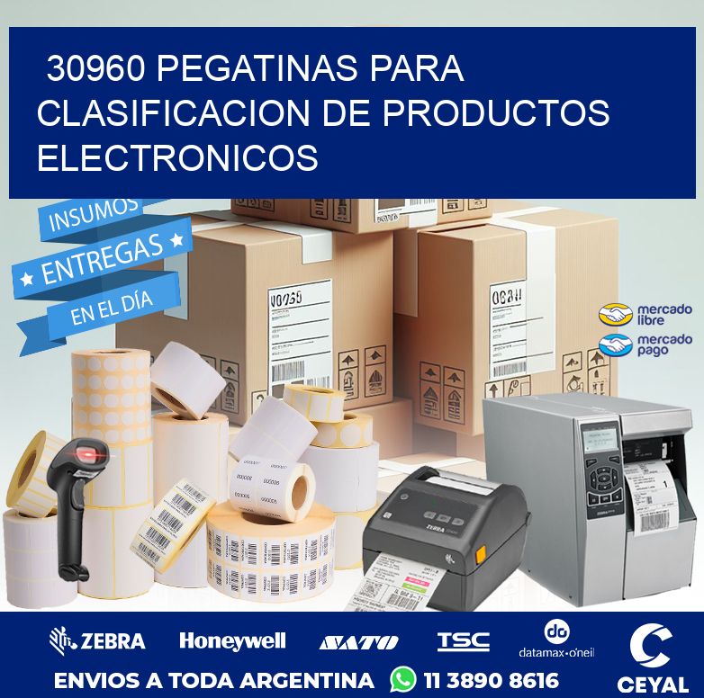 30960 PEGATINAS PARA CLASIFICACION DE PRODUCTOS ELECTRONICOS