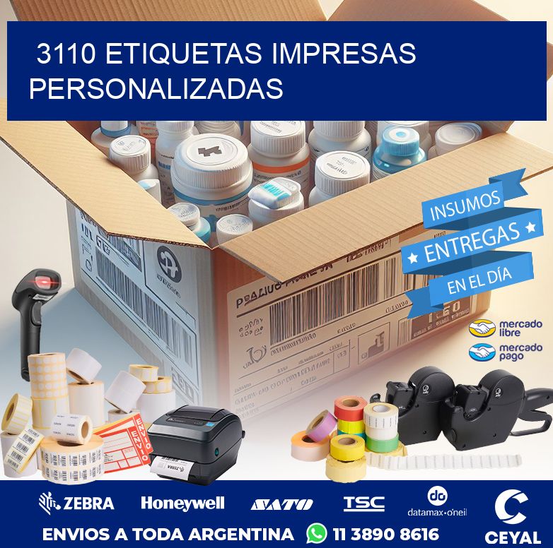 3110 ETIQUETAS IMPRESAS PERSONALIZADAS