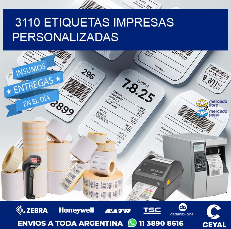 3110 ETIQUETAS IMPRESAS PERSONALIZADAS
