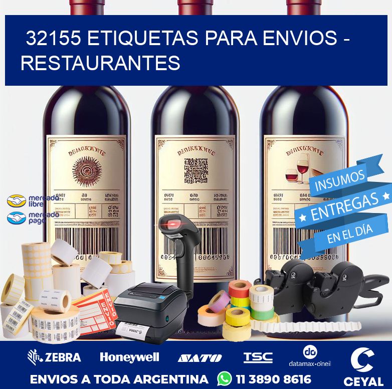 32155 ETIQUETAS PARA ENVIOS - RESTAURANTES
