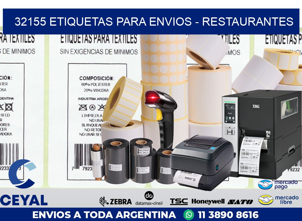 32155 ETIQUETAS PARA ENVIOS – RESTAURANTES