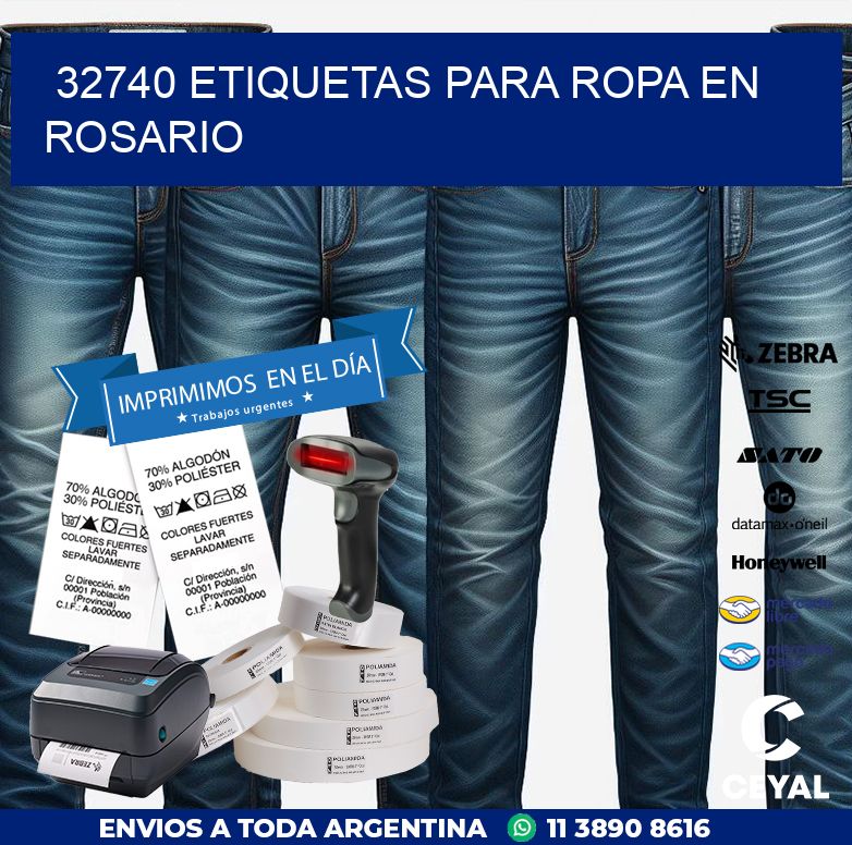 32740 ETIQUETAS PARA ROPA EN ROSARIO