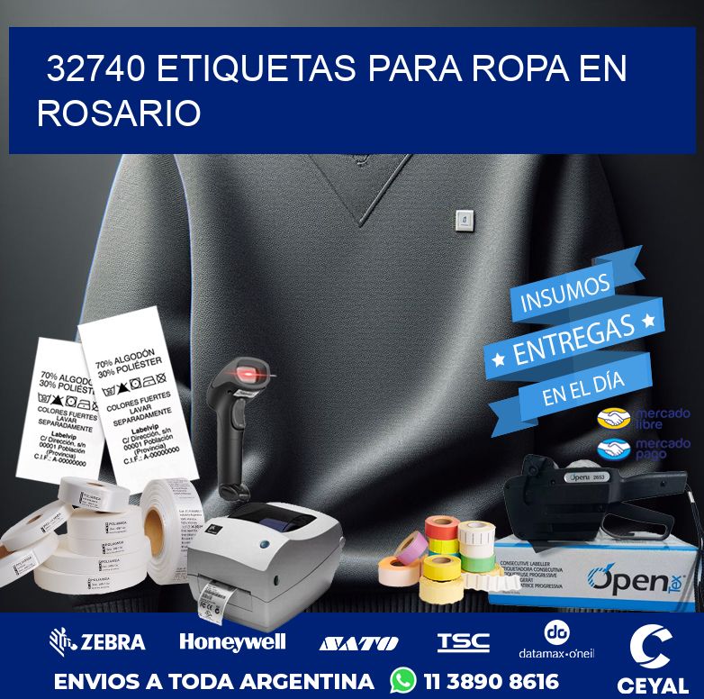 32740 ETIQUETAS PARA ROPA EN ROSARIO
