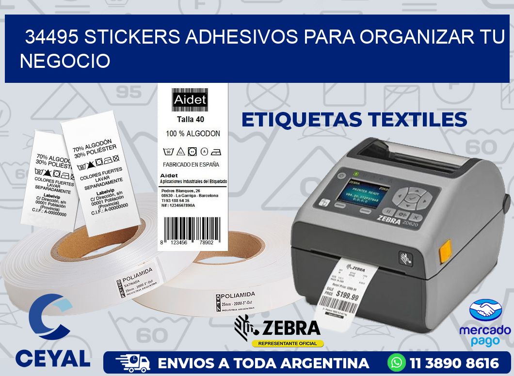 34495 STICKERS ADHESIVOS PARA ORGANIZAR TU NEGOCIO