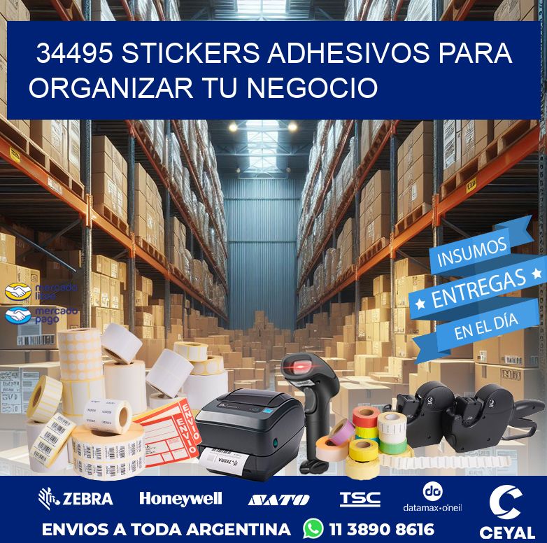 34495 STICKERS ADHESIVOS PARA ORGANIZAR TU NEGOCIO