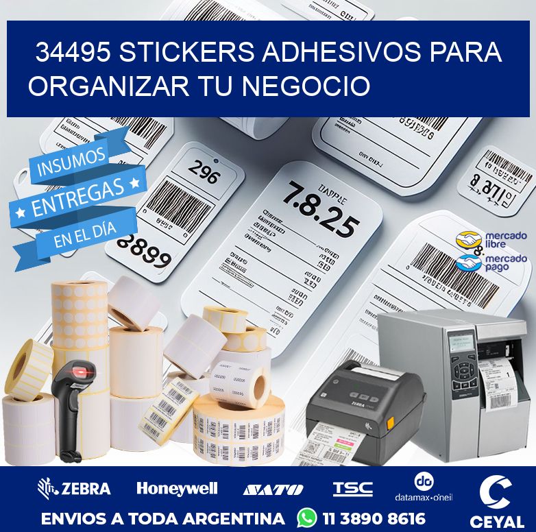 34495 STICKERS ADHESIVOS PARA ORGANIZAR TU NEGOCIO