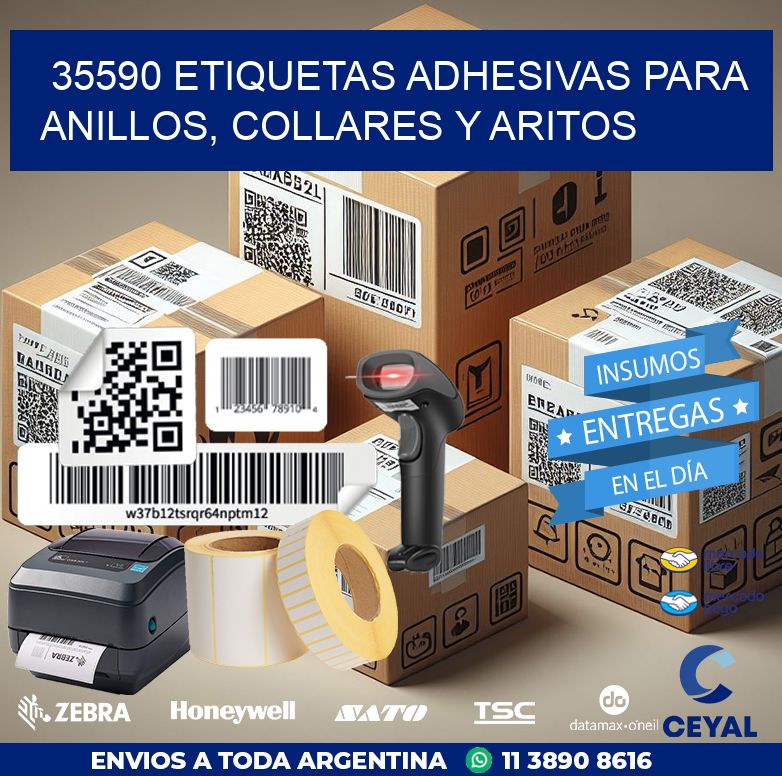 35590 ETIQUETAS ADHESIVAS PARA ANILLOS, COLLARES Y ARITOS