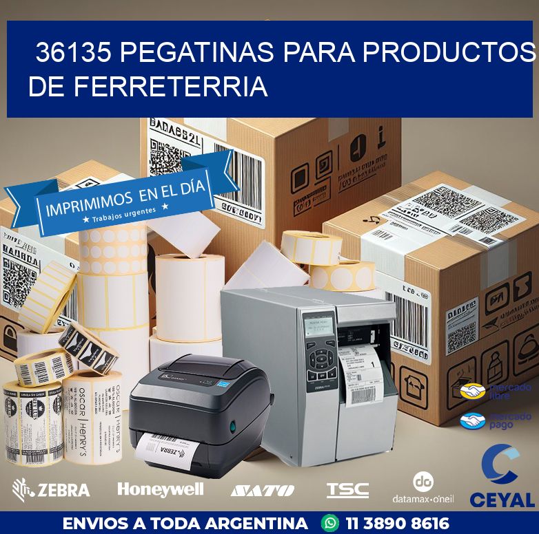36135 PEGATINAS PARA PRODUCTOS DE FERRETERRIA
