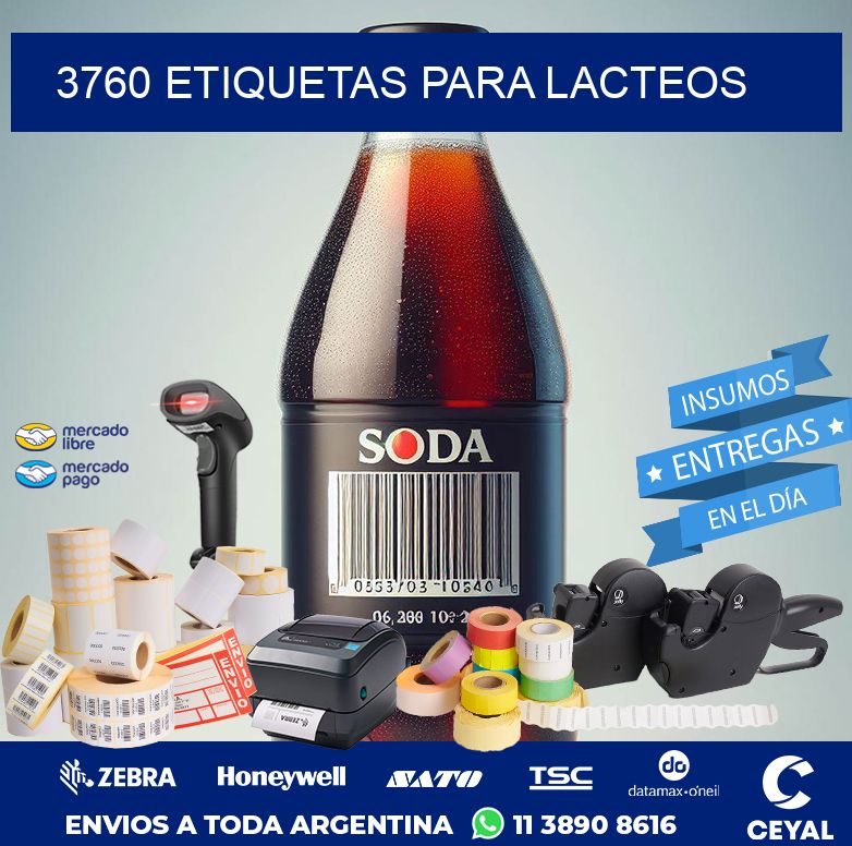 3760 ETIQUETAS PARA LACTEOS