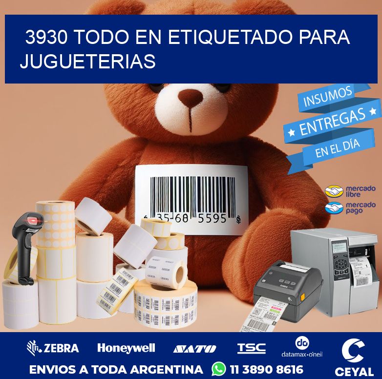3930 TODO EN ETIQUETADO PARA JUGUETERIAS