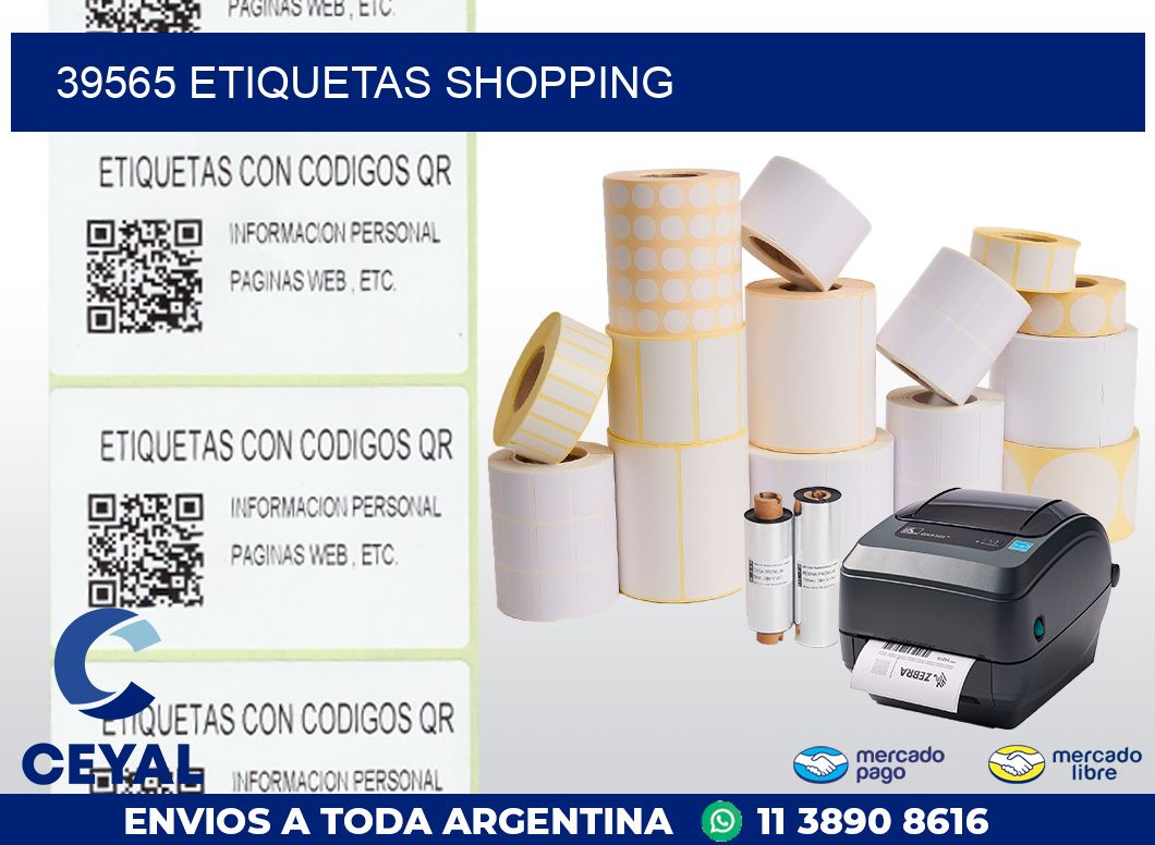 39565 ETIQUETAS SHOPPING