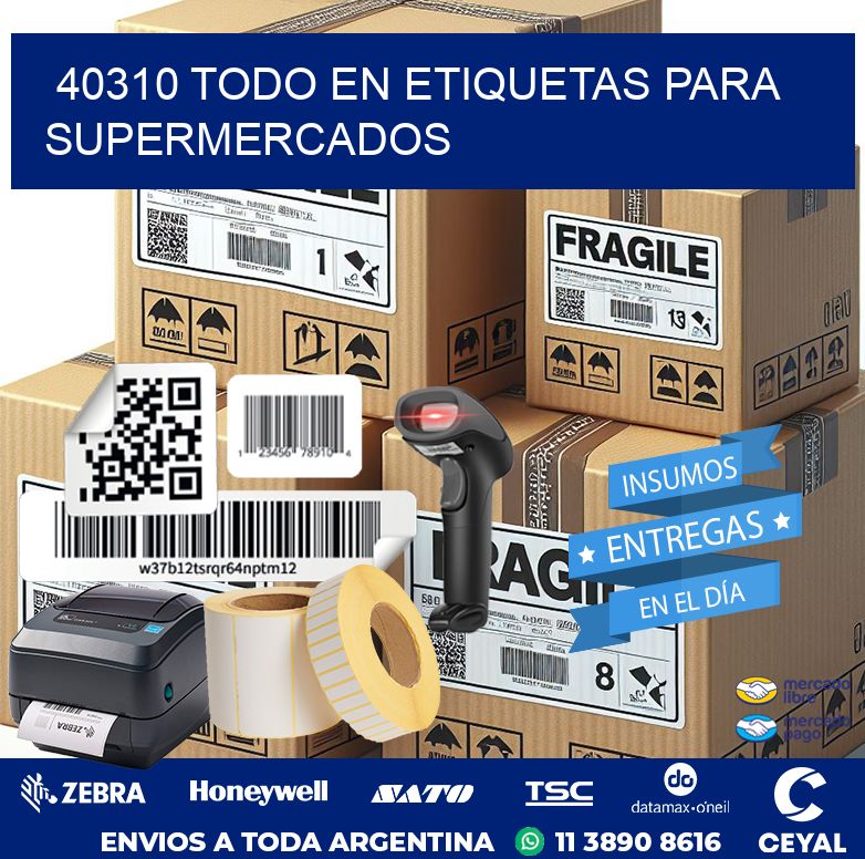 40310 TODO EN ETIQUETAS PARA SUPERMERCADOS