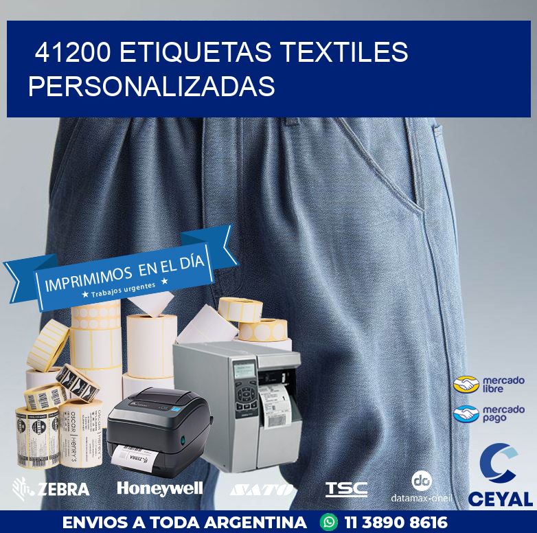 41200 ETIQUETAS TEXTILES PERSONALIZADAS