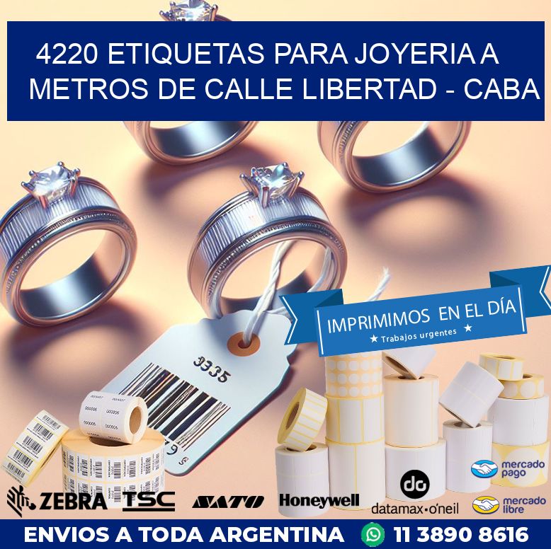 4220 ETIQUETAS PARA JOYERIA A METROS DE CALLE LIBERTAD – CABA