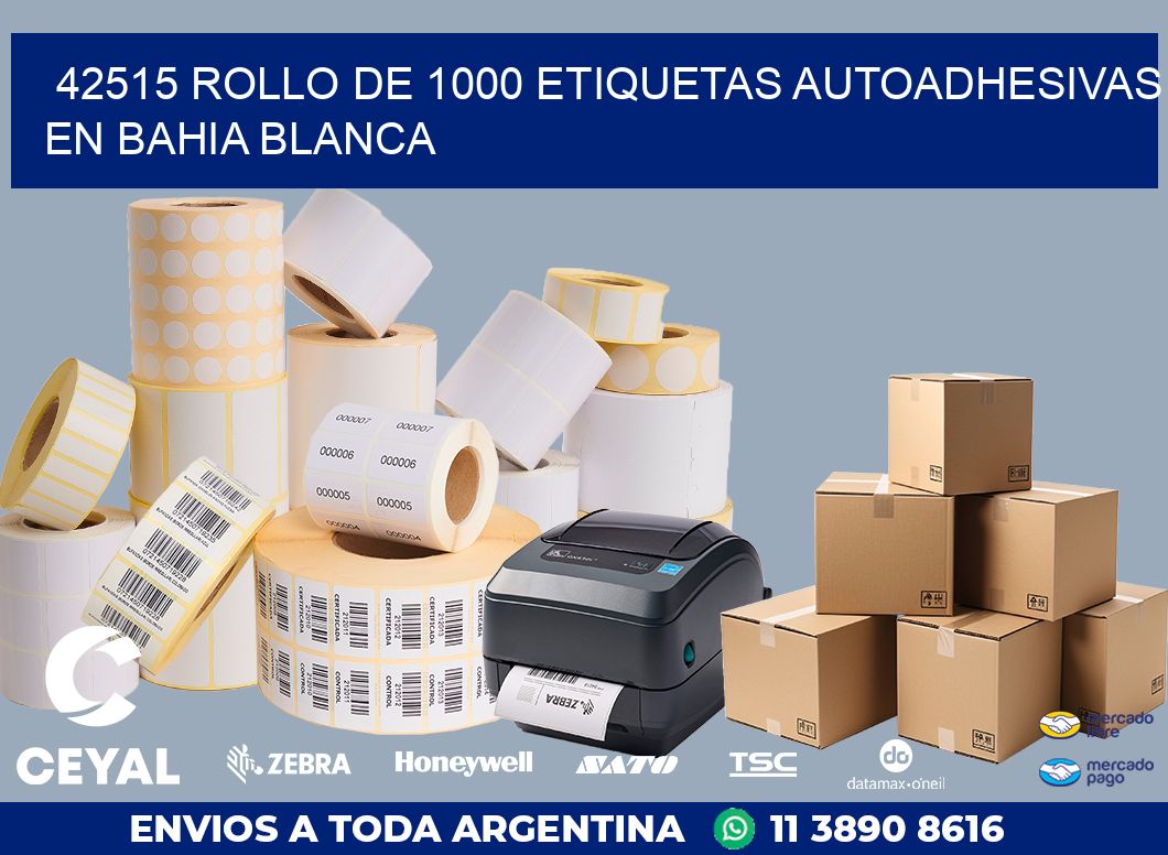 42515 ROLLO DE 1000 ETIQUETAS AUTOADHESIVAS EN BAHIA BLANCA