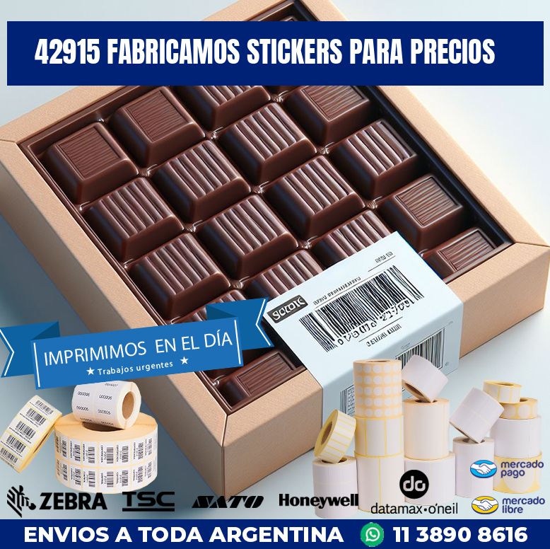 42915 FABRICAMOS STICKERS PARA PRECIOS