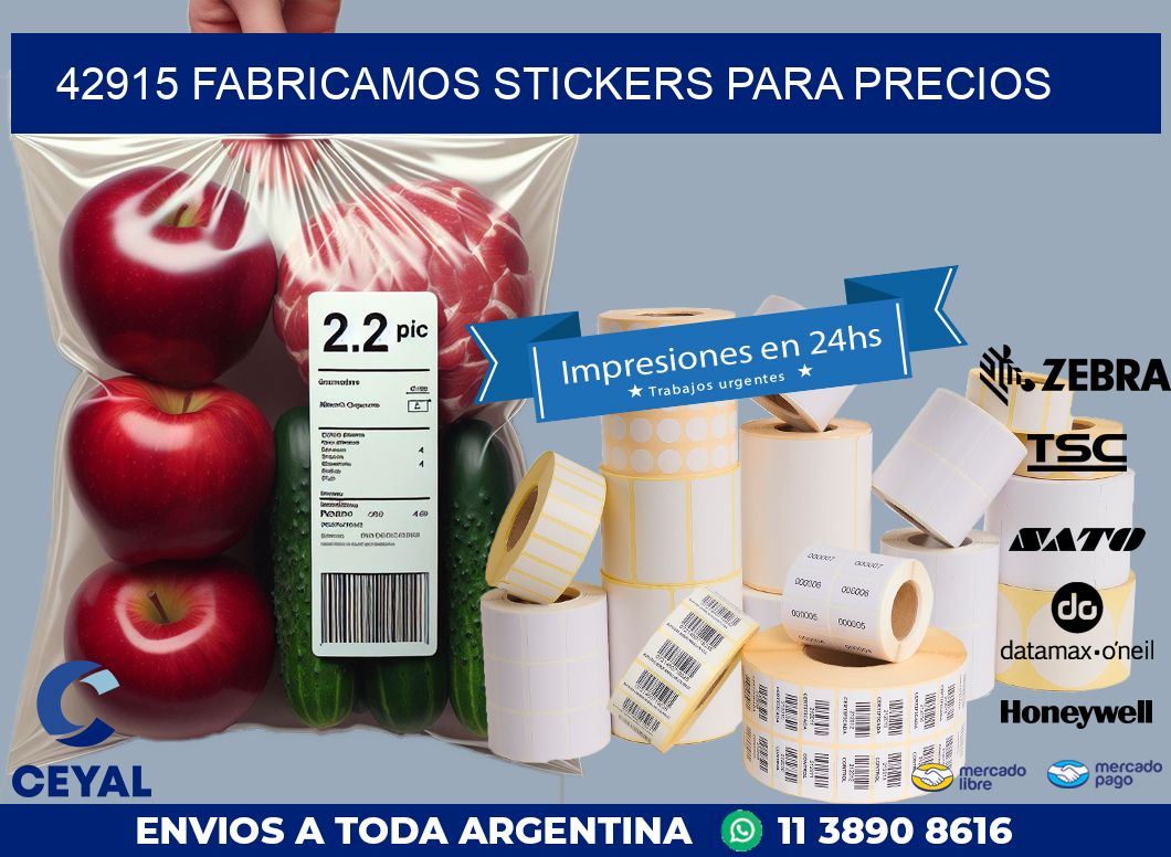 42915 FABRICAMOS STICKERS PARA PRECIOS