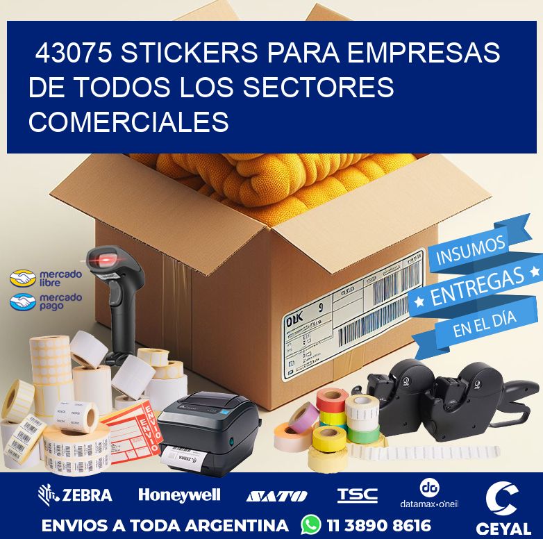 43075 STICKERS PARA EMPRESAS DE TODOS LOS SECTORES COMERCIALES
