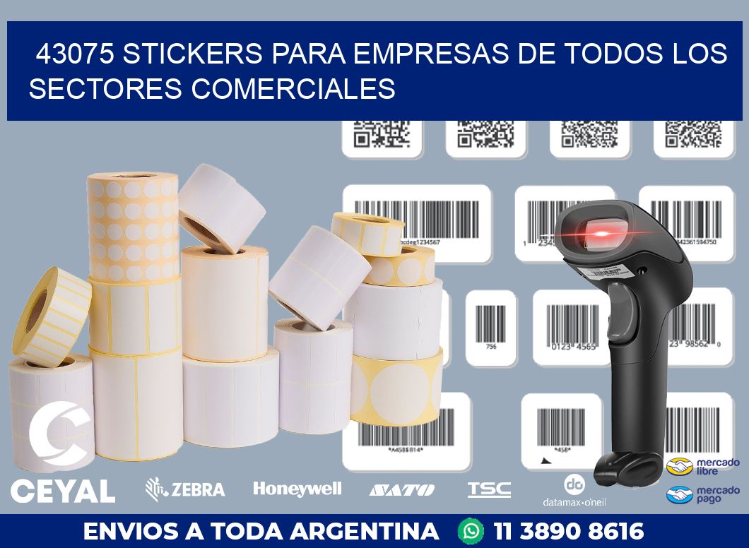 43075 STICKERS PARA EMPRESAS DE TODOS LOS SECTORES COMERCIALES