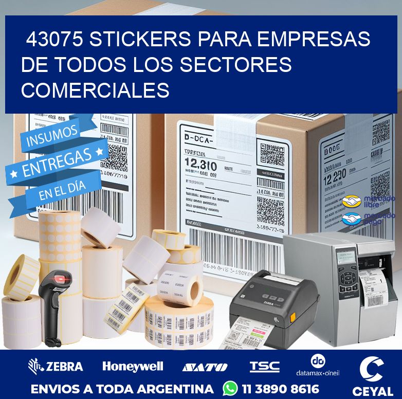 43075 STICKERS PARA EMPRESAS DE TODOS LOS SECTORES COMERCIALES