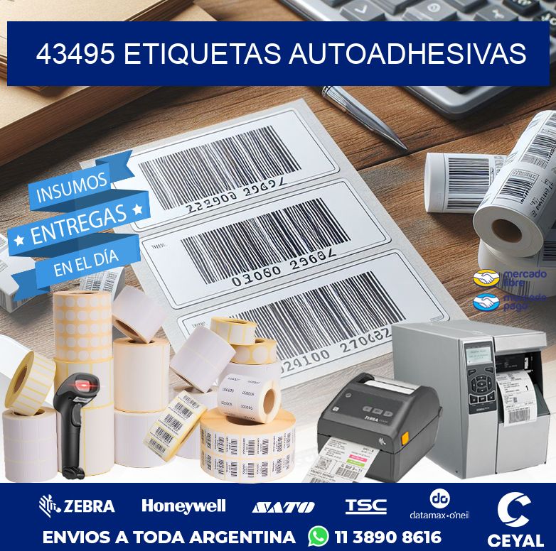 43495 ETIQUETAS AUTOADHESIVAS