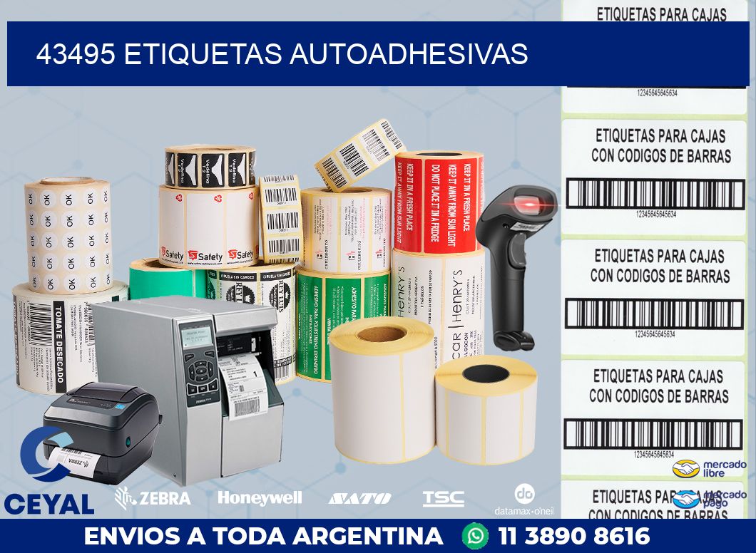43495 ETIQUETAS AUTOADHESIVAS