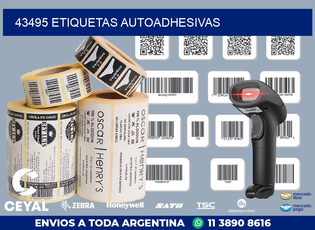 43495 ETIQUETAS AUTOADHESIVAS