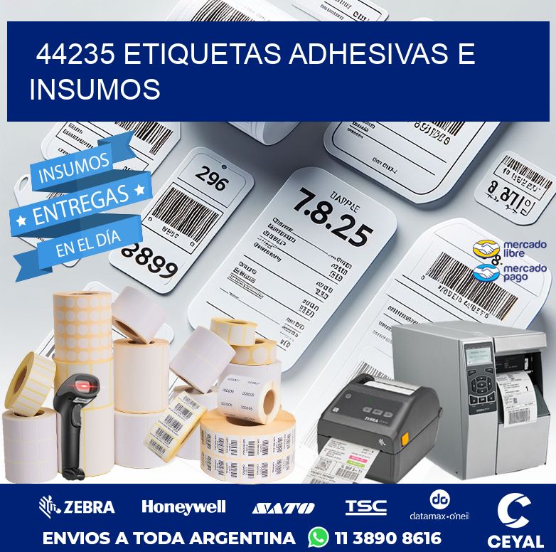 44235 ETIQUETAS ADHESIVAS E INSUMOS