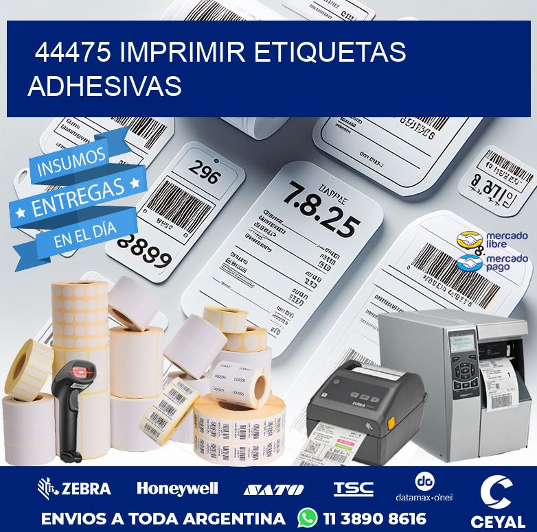 44475 IMPRIMIR ETIQUETAS ADHESIVAS