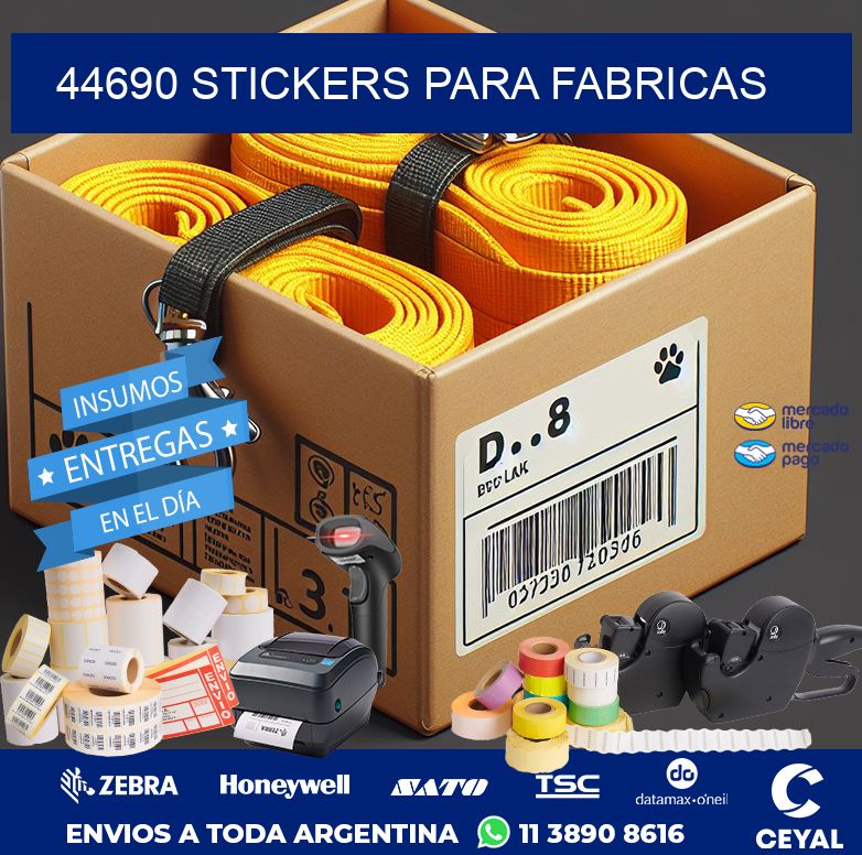 44690 STICKERS PARA FABRICAS