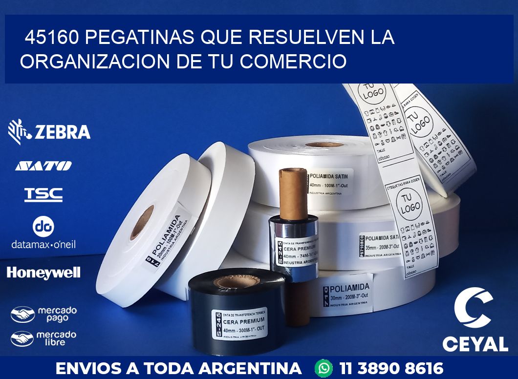 45160 PEGATINAS QUE RESUELVEN LA ORGANIZACION DE TU COMERCIO