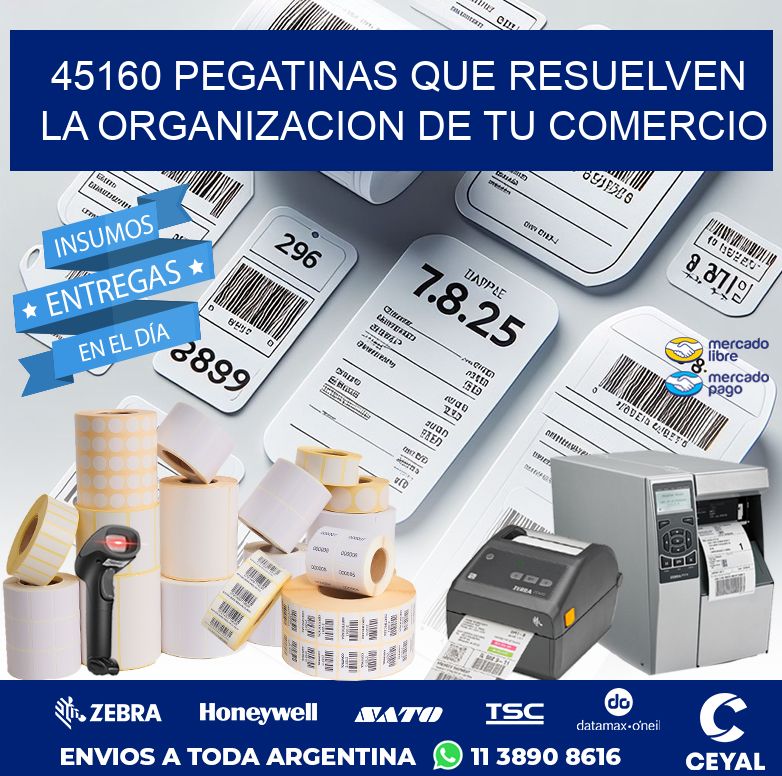 45160 PEGATINAS QUE RESUELVEN LA ORGANIZACION DE TU COMERCIO