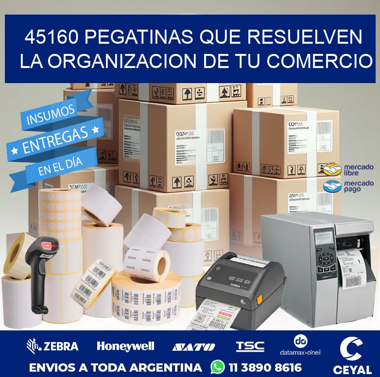 45160 PEGATINAS QUE RESUELVEN LA ORGANIZACION DE TU COMERCIO