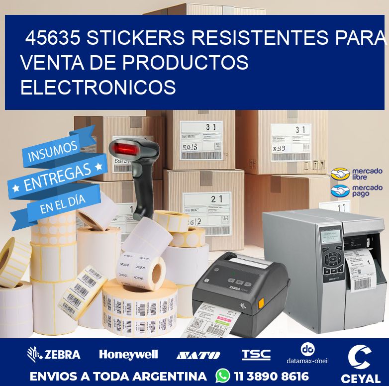 45635 STICKERS RESISTENTES PARA VENTA DE PRODUCTOS ELECTRONICOS