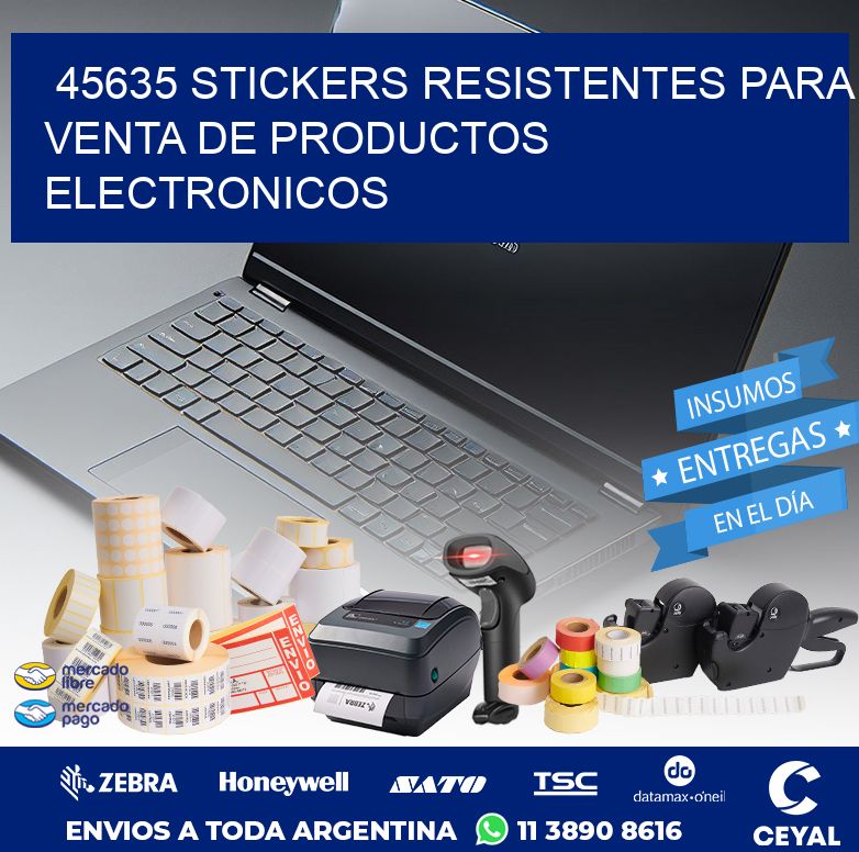 45635 STICKERS RESISTENTES PARA VENTA DE PRODUCTOS ELECTRONICOS
