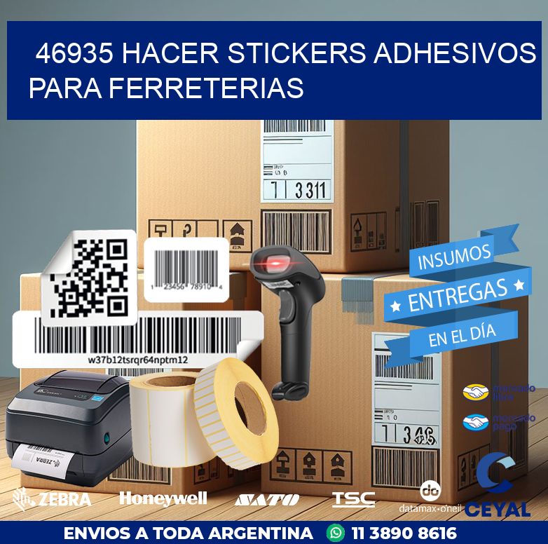 46935 HACER STICKERS ADHESIVOS PARA FERRETERIAS