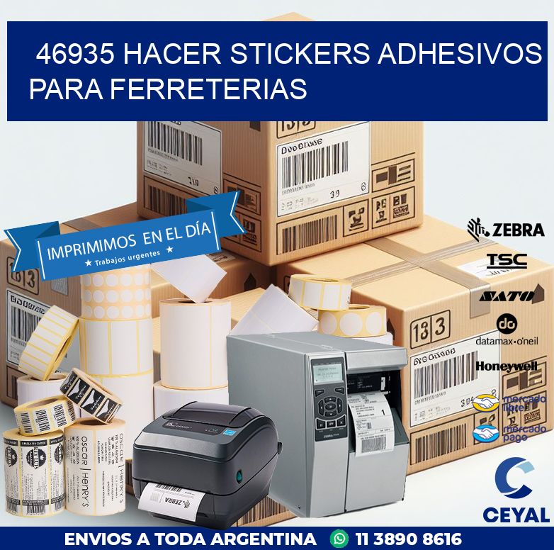 46935 HACER STICKERS ADHESIVOS PARA FERRETERIAS