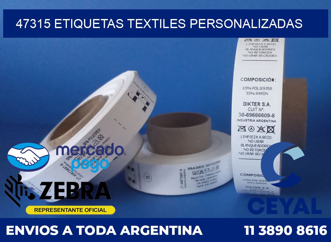 47315 ETIQUETAS TEXTILES PERSONALIZADAS