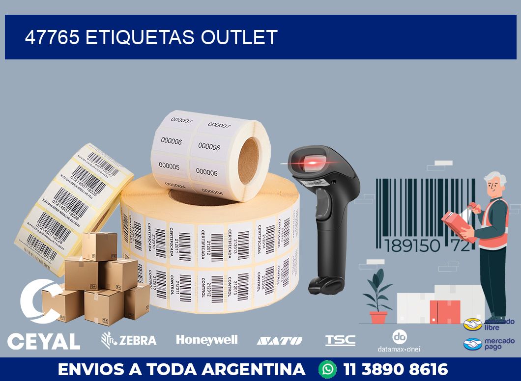 47765 ETIQUETAS OUTLET